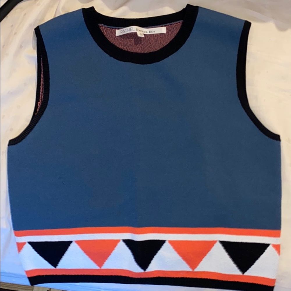 Rachel Rachel Roy Geometric Elastic Tank